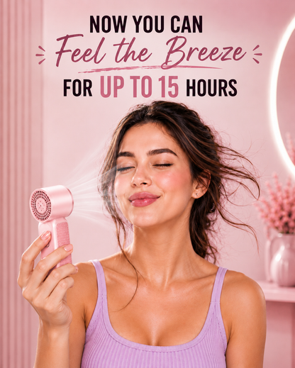 Portable Pocket Fan 2.0 (Blush Rose)